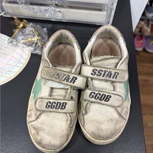 Golden Goose Kids Sneakers - Cream and Green